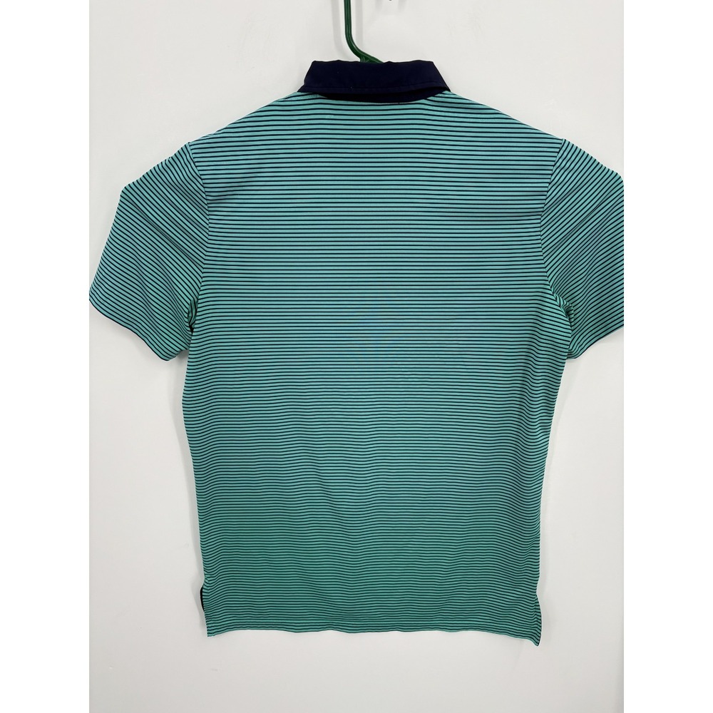 LOT (2) - RLX Ralph Lauren Men's Striped Short Sleeve Golf Polo Shirts, Medium - Picture 9 of 9